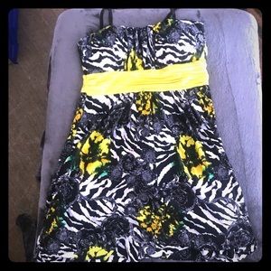 Zebra/Flower print Dress